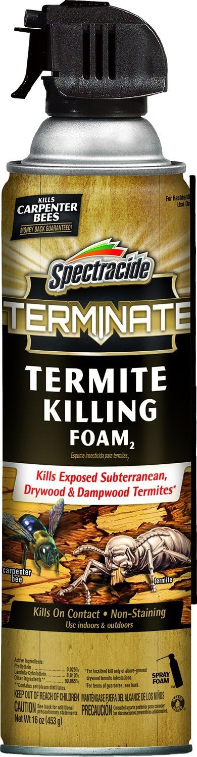 Spectracide Terminate Termite Killing Foam 16 Oz, Indoor & Outdoor