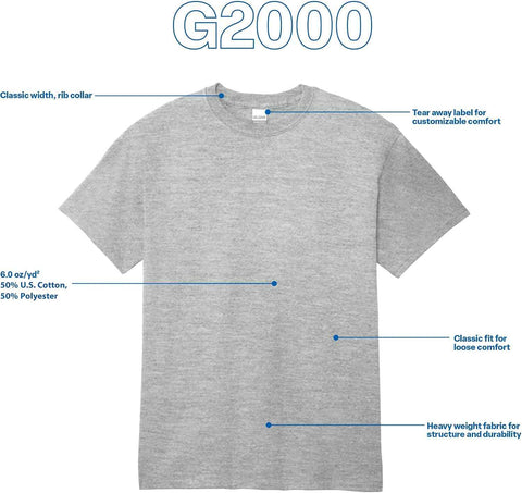 Gildan Adult Ultra Cotton T-Shirt, Style G2000, Multipack