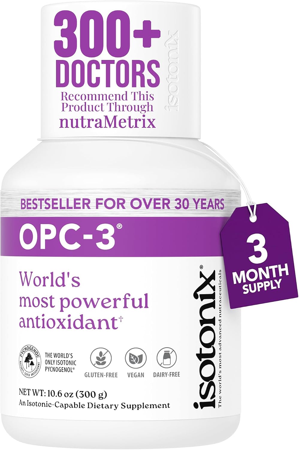 Isotonix OPC-3 Antioxidant Supplement, Pycnogenol & Grape Seed, 90 Servings