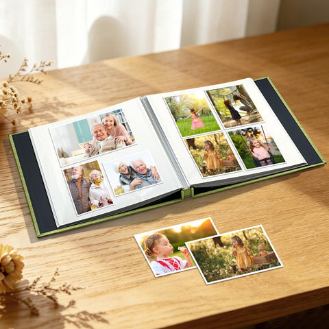 Large Photo Album Self Adhesive Scrapbook Album for 4x6 5x7 8x10 Pictures DIY Photo Book as Scrapbooking Supplies Kits, Birthday Gifts for Women Mom Wedding Baby Family Travel