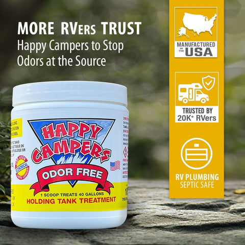 Happy Campers RV Toilet & Holding Tank Treatment – 18 Treatments