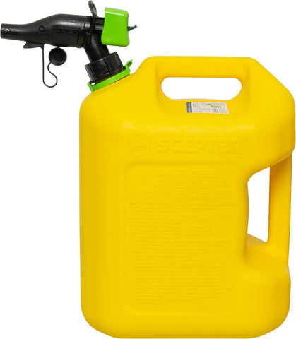 Scepter 5G Gas Can with Spill Proof SmartControl Spout, Diesel Only, Yellow