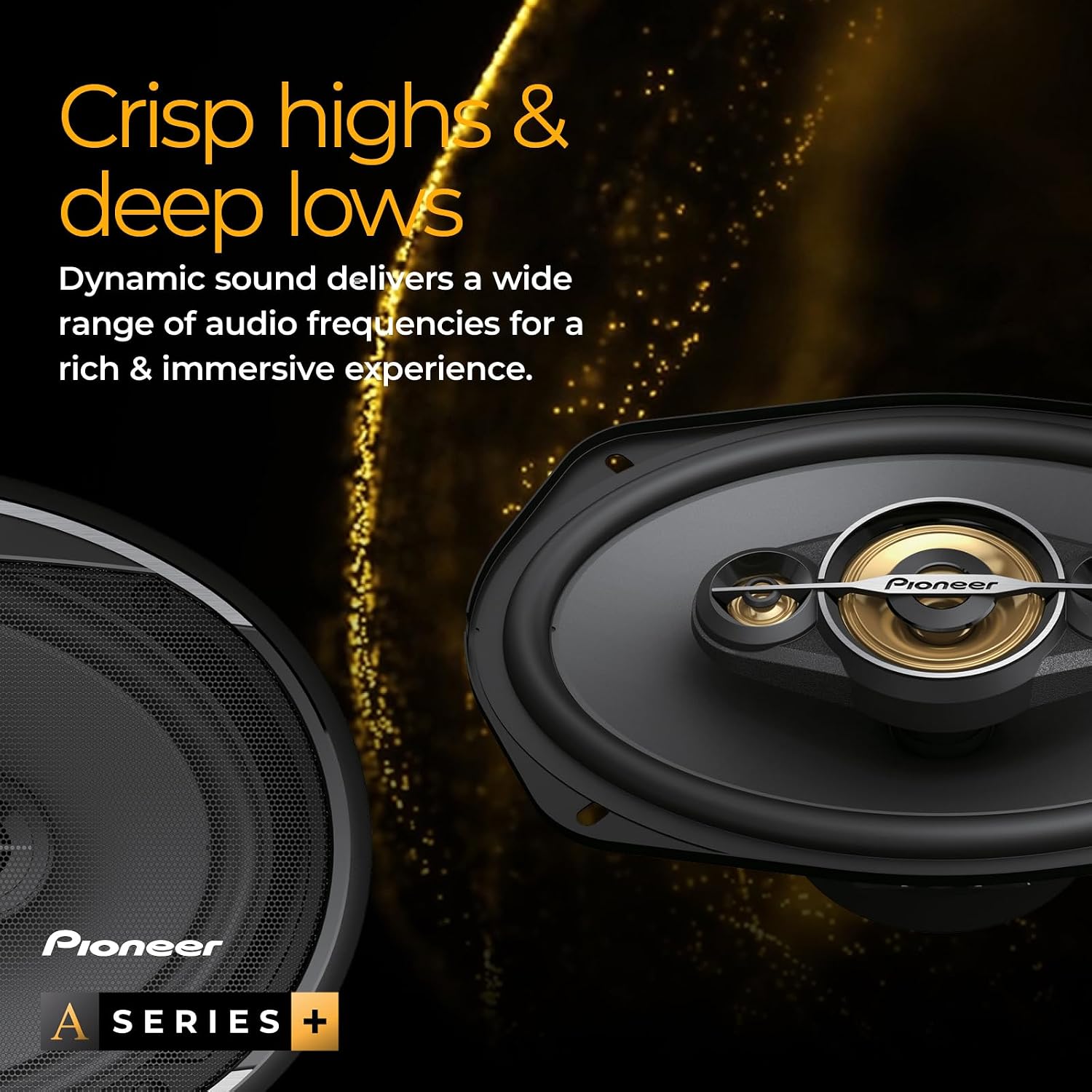 Pioneer A-Series Plus TS-A1681F 6.5" 4-Way Coaxial Car Speakers 350W Max