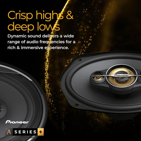 Pioneer A-Series Plus TS-A1681F 6.5" 4-Way Coaxial Car Speakers 350W Max
