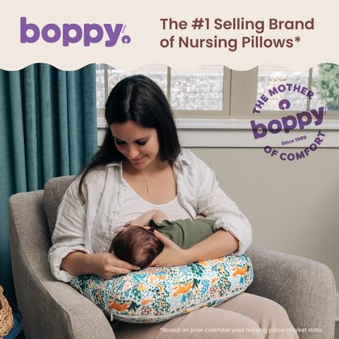 Boppy Nursing Pillow, Safe Ergonomic Breastfeeding & Baby Feeding Support