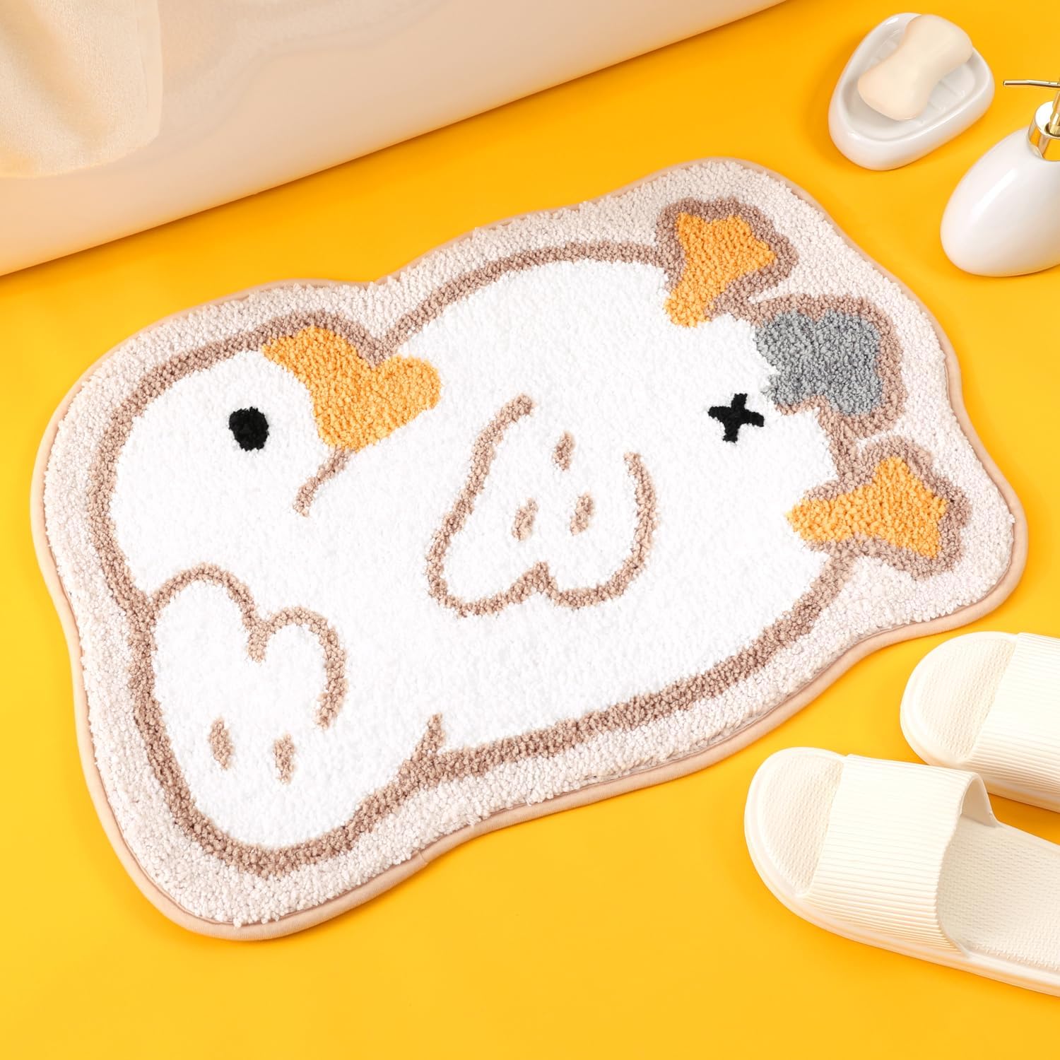 Molesun Goose Bath Mat 18x26, Soft Absorbent Microfiber Bath Rugs