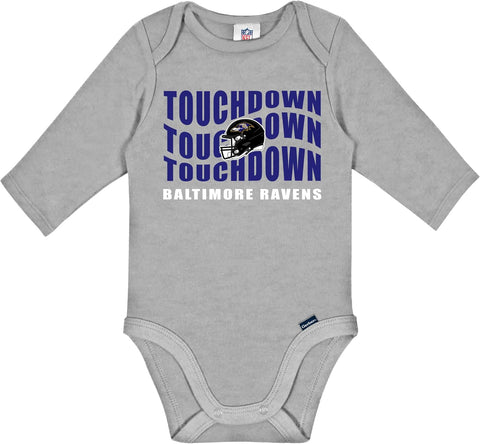 Gerber NFL Baby 2-Pack Long Sleeve Onesie Bodysuit
