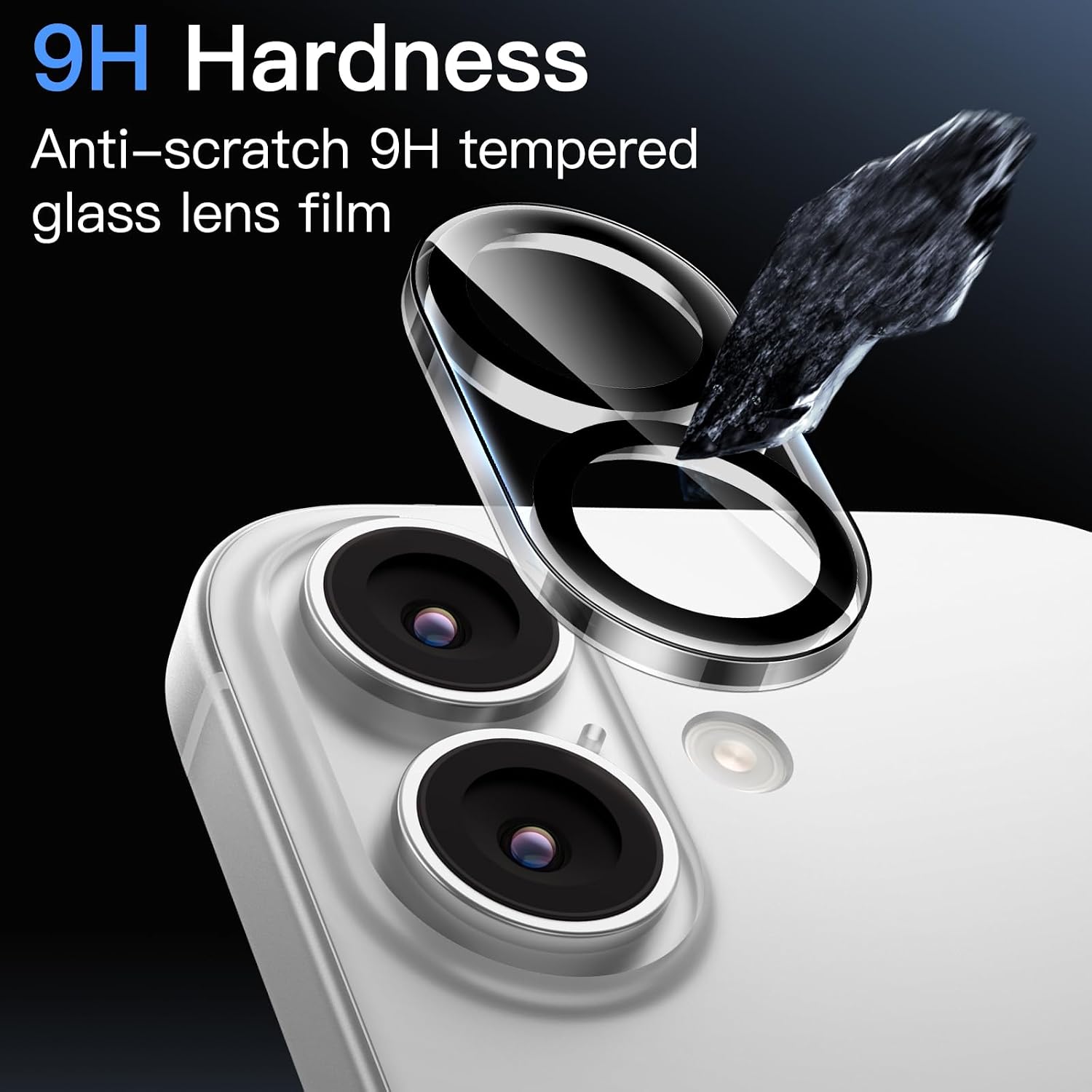 JETech Camera Lens Protector for iPhone 17, Clear, 3-Pack