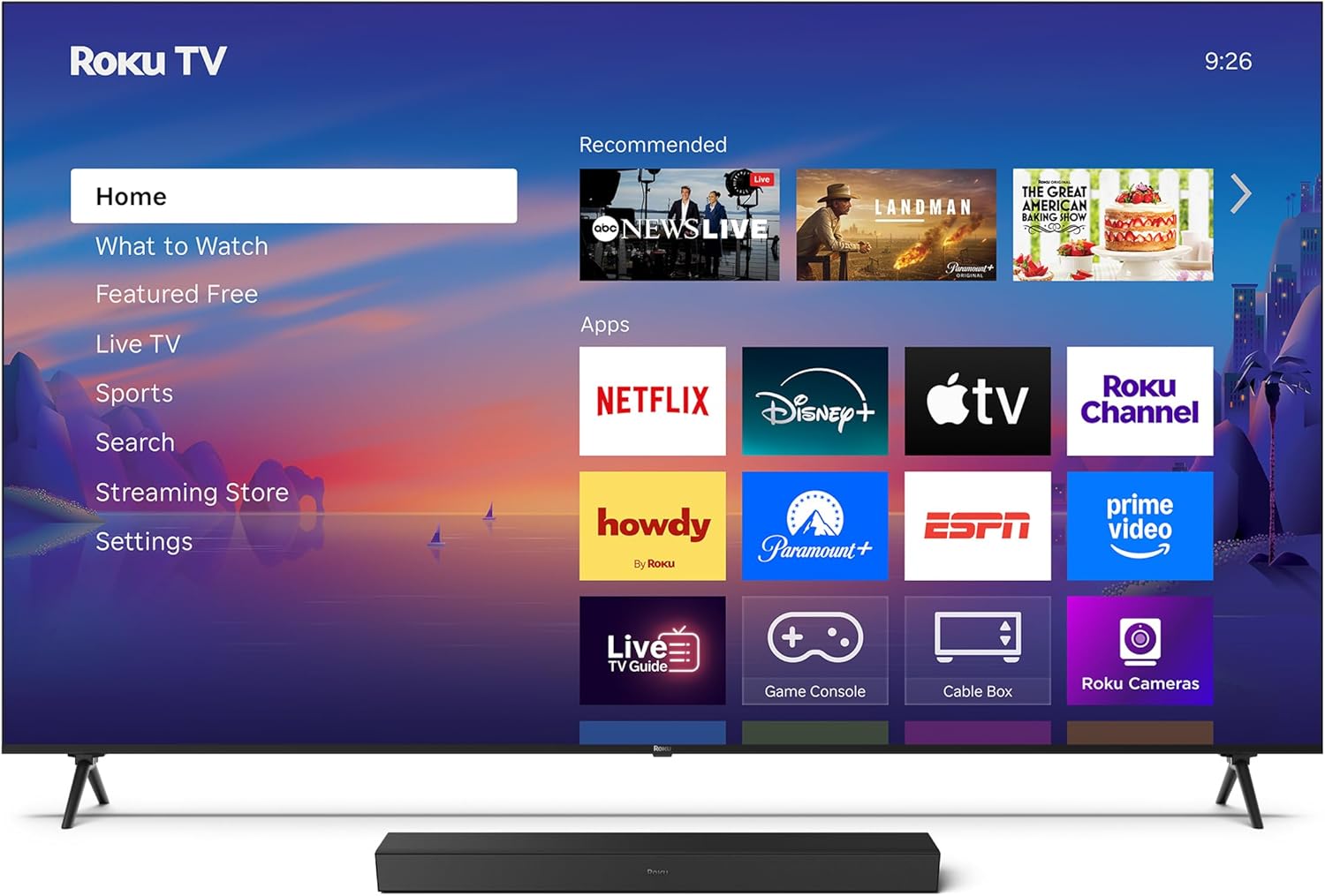 Roku Smart TV – 85-Inch Select Series, 4K HDR TV – RokuTV with Enhanced Voice Remote – Flat Screen LED Television with Wi-Fi TV Wireless Soundbar, Soundbar Exclusively for RokuTV