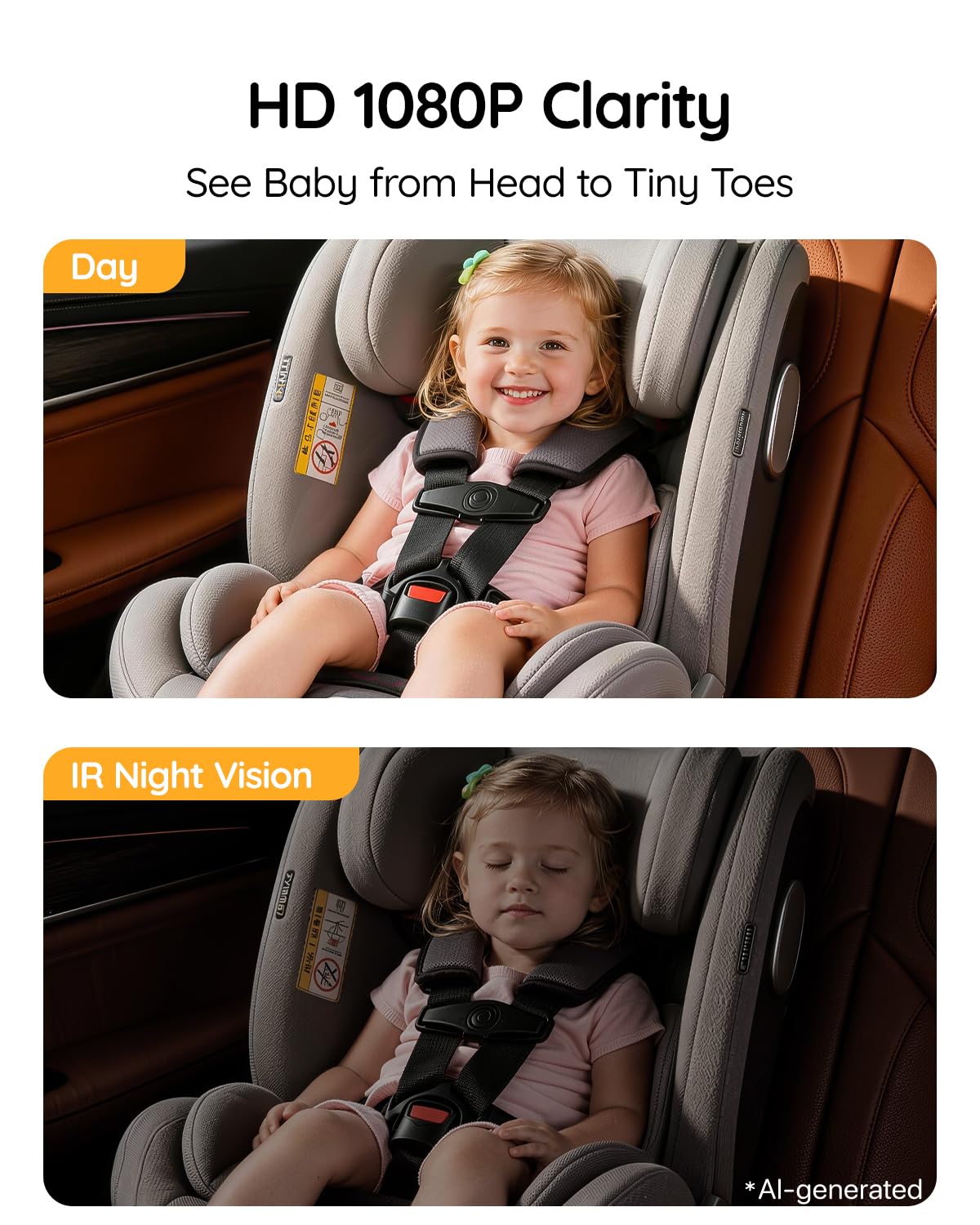 Babyvue USB Baby Car Camera Backseat Monitor