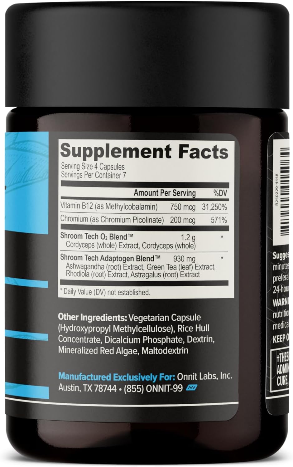 ONNIT Alpha Brain 90ct + Shroom Tech Sport 28ct Bundle, Focus & Energy