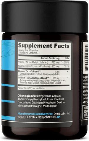 ONNIT Alpha Brain 90ct + Shroom Tech Sport 28ct Bundle, Focus & Energy