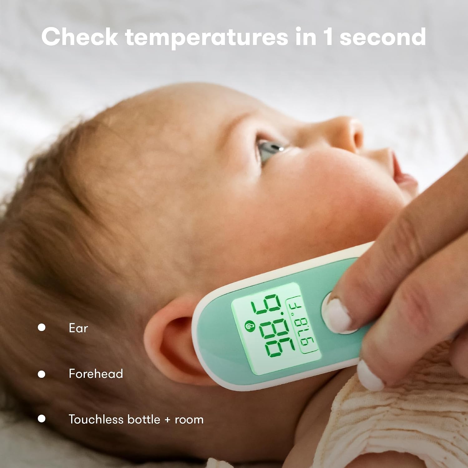 Frida Baby 3-in-1 Infrared Thermometer for Ear, Forehead & Touchless