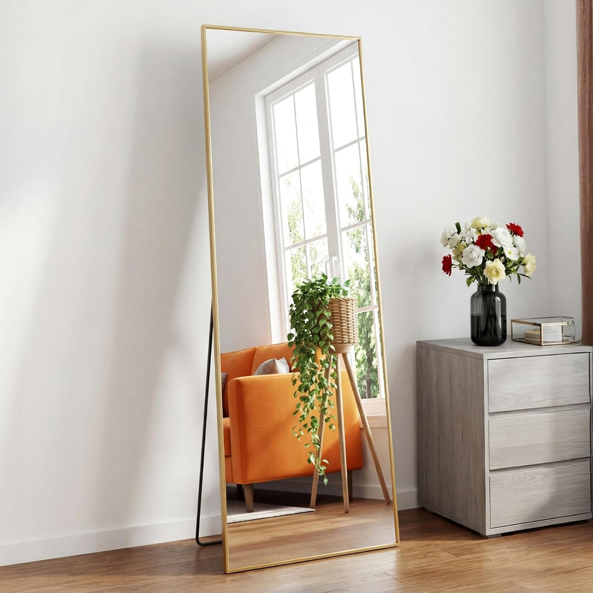 19"x58" Mirror Full Length, Upgraded Body Wall Mirrors