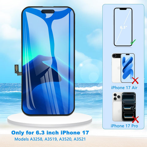 for iPhone 17 Screen Replacement with Complete Repair kit