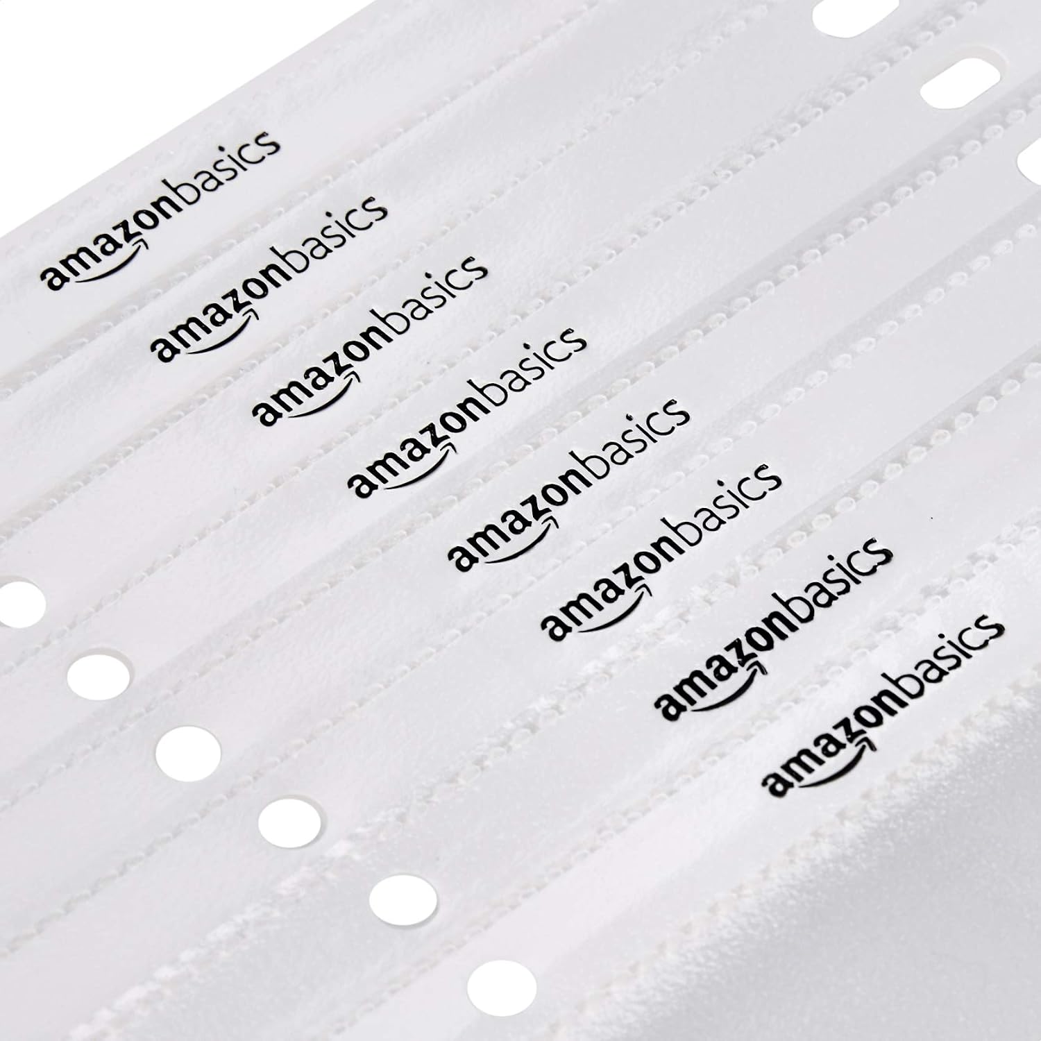 Amazon Basics Sheet Protectors for 3 Ring Binder, Non-Glare, Top Loading, Letter Size 8.5 x 11 in, Clear Plastic Sleeves, 100-Pack