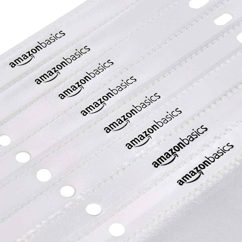 Amazon Basics Sheet Protectors for 3 Ring Binder, Non-Glare, Top Loading, Letter Size 8.5 x 11 in, Clear, 1200-Pack