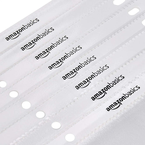 Amazon Basics Sheet Protectors for 3 Ring Binder, Non-Glare, Top Loading, Letter Size 8.5 x 11 in, Clear Plastic Sleeves, 100-Pack