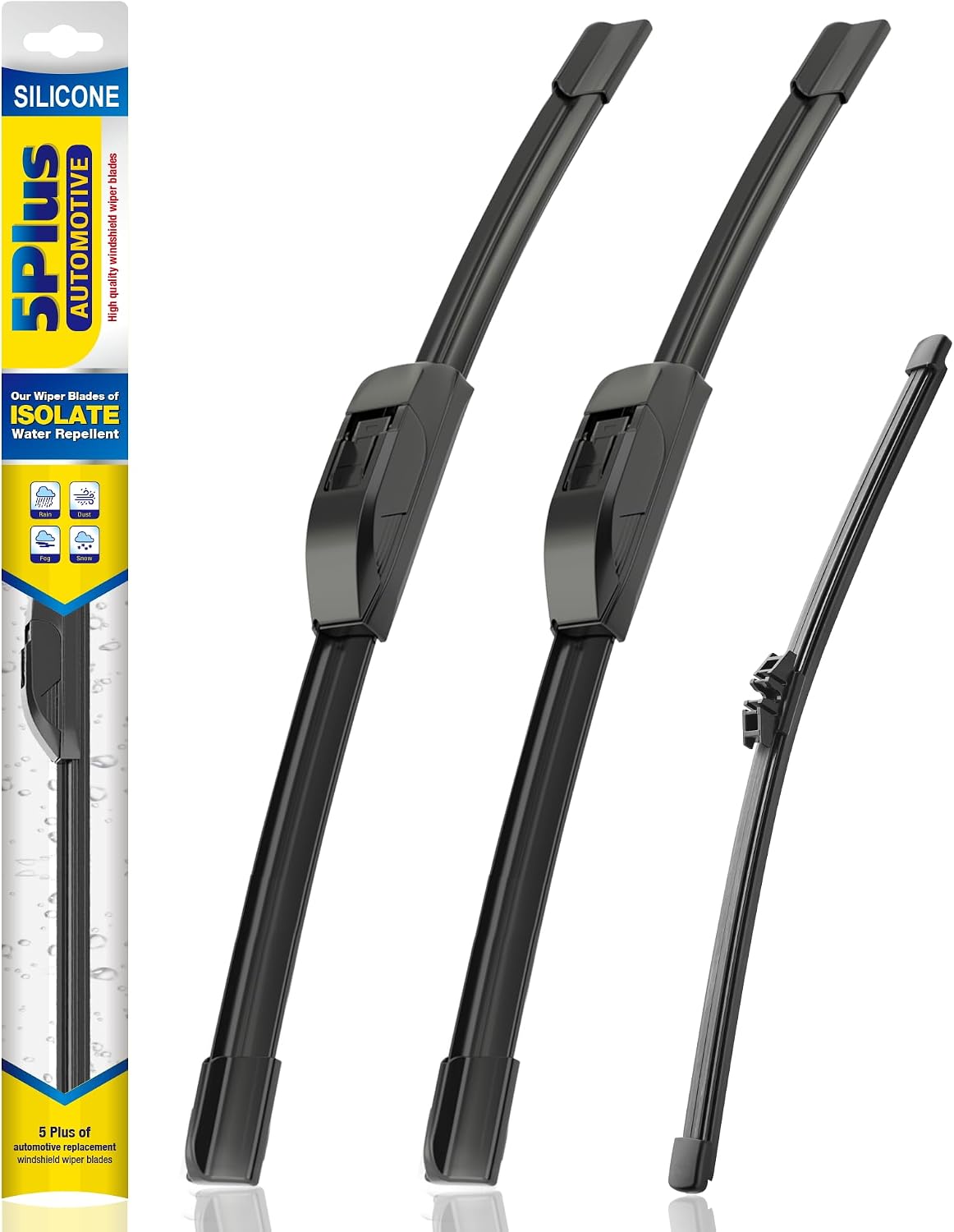 5 PLUS Silicone Windshield Wipers Fits Ford Expedition 2018-2024 (3 PACK)