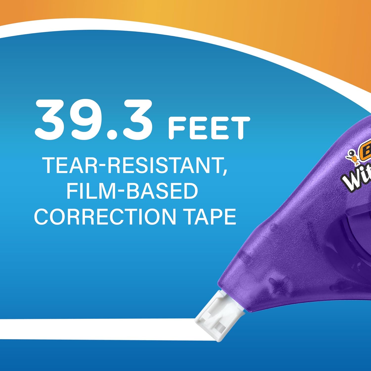 BIC Wite-Out EZ Correct Tear-Resistant Correction Tape, 39.3 ft, 10 Count