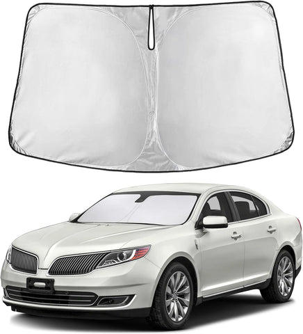 EcoNour Windshield Sunshade Compatible for Lincoln MKS 2009-2014 2015 2016