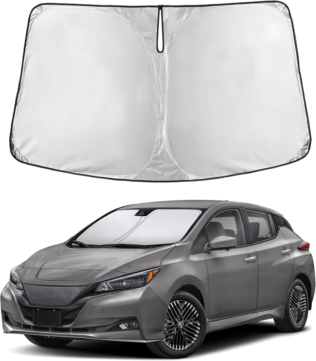 EcoNour Windshield Sunshade Compatible for Nissan Leaf 2018-2023 2024 2025