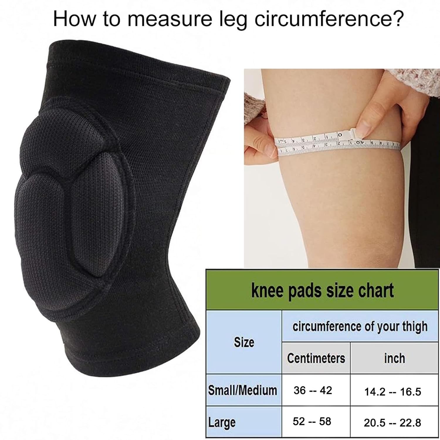 Knee Pads, Collision Avoidance Knee Sleeve for Men Women, Small/Medium