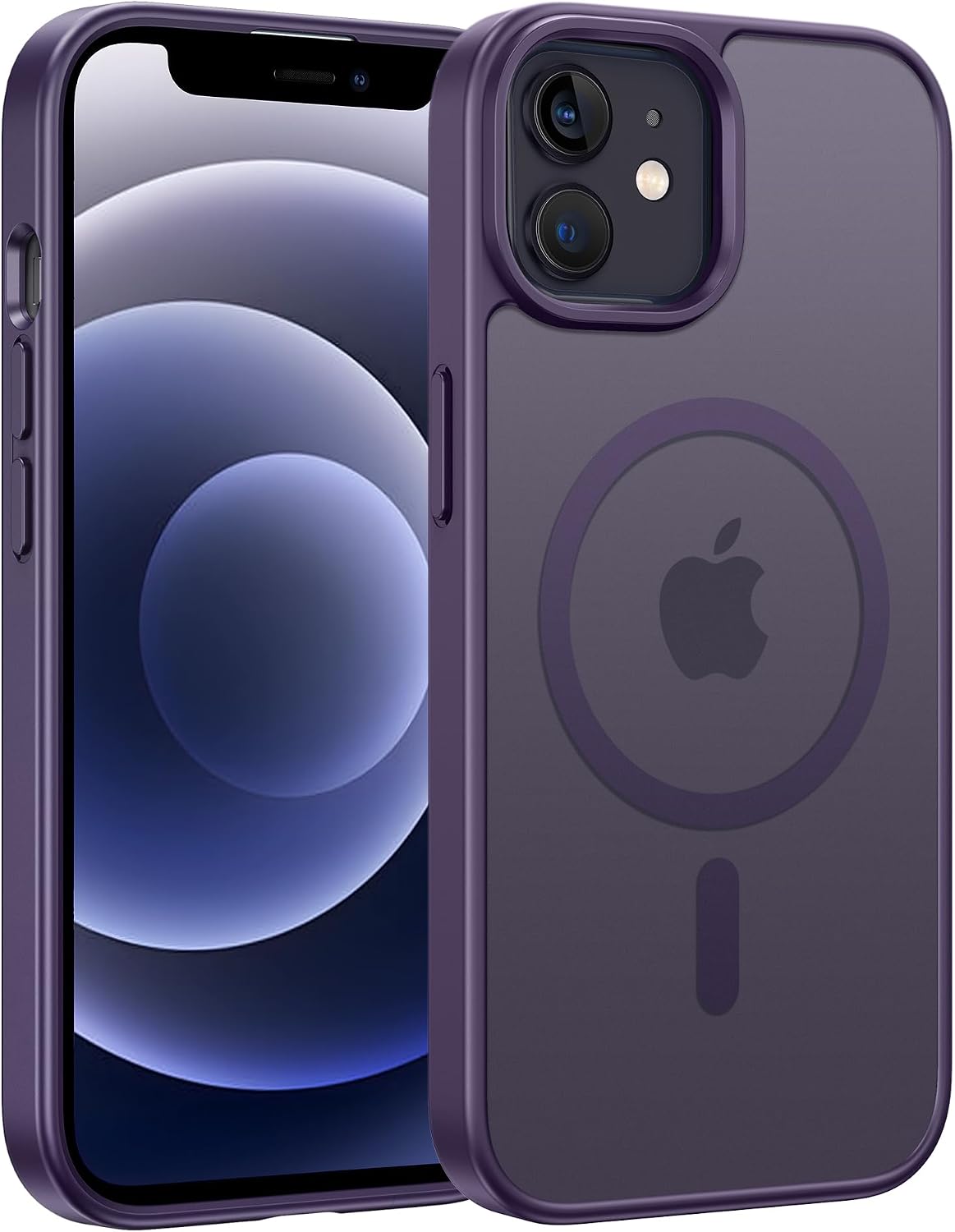 FNTCASE for iPhone 12/iPhone 12 Pro Case Purple: Fit for MagSafe