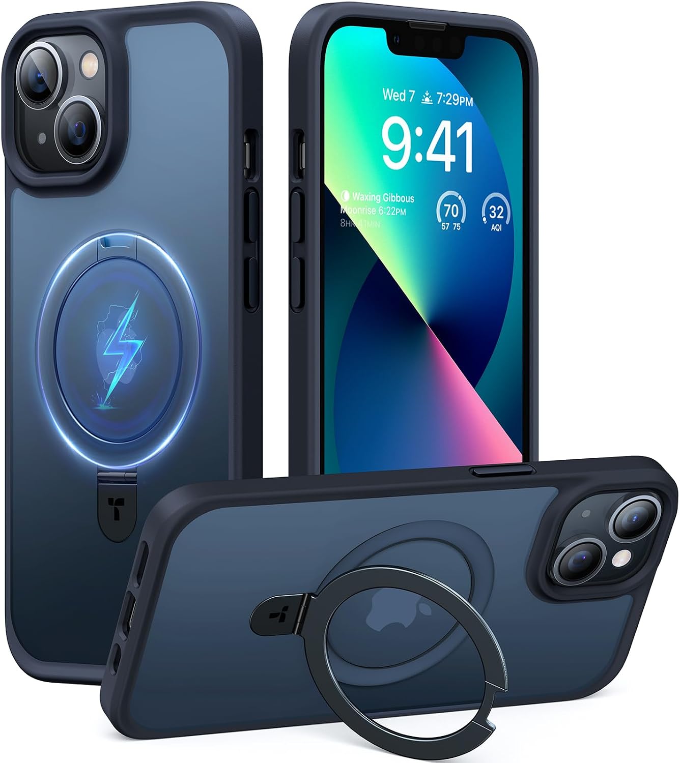 TORRAS for iPhone 13 Case, iPhone 14 Case, Magnetic Stand, Fit for MagSafe