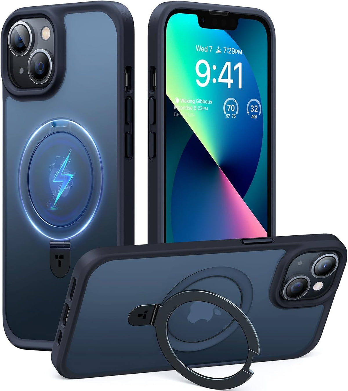TORRAS for iPhone 13 Case, iPhone 14 Case, Magnetic Stand, Fit for MagSafe