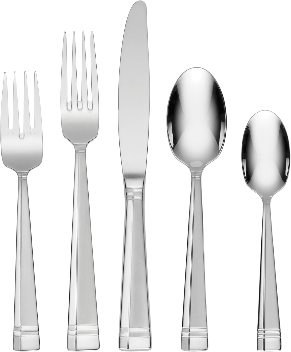 Oneida Amsterdam 45-Piece 18/0 Silverware Set for 8, Flatware