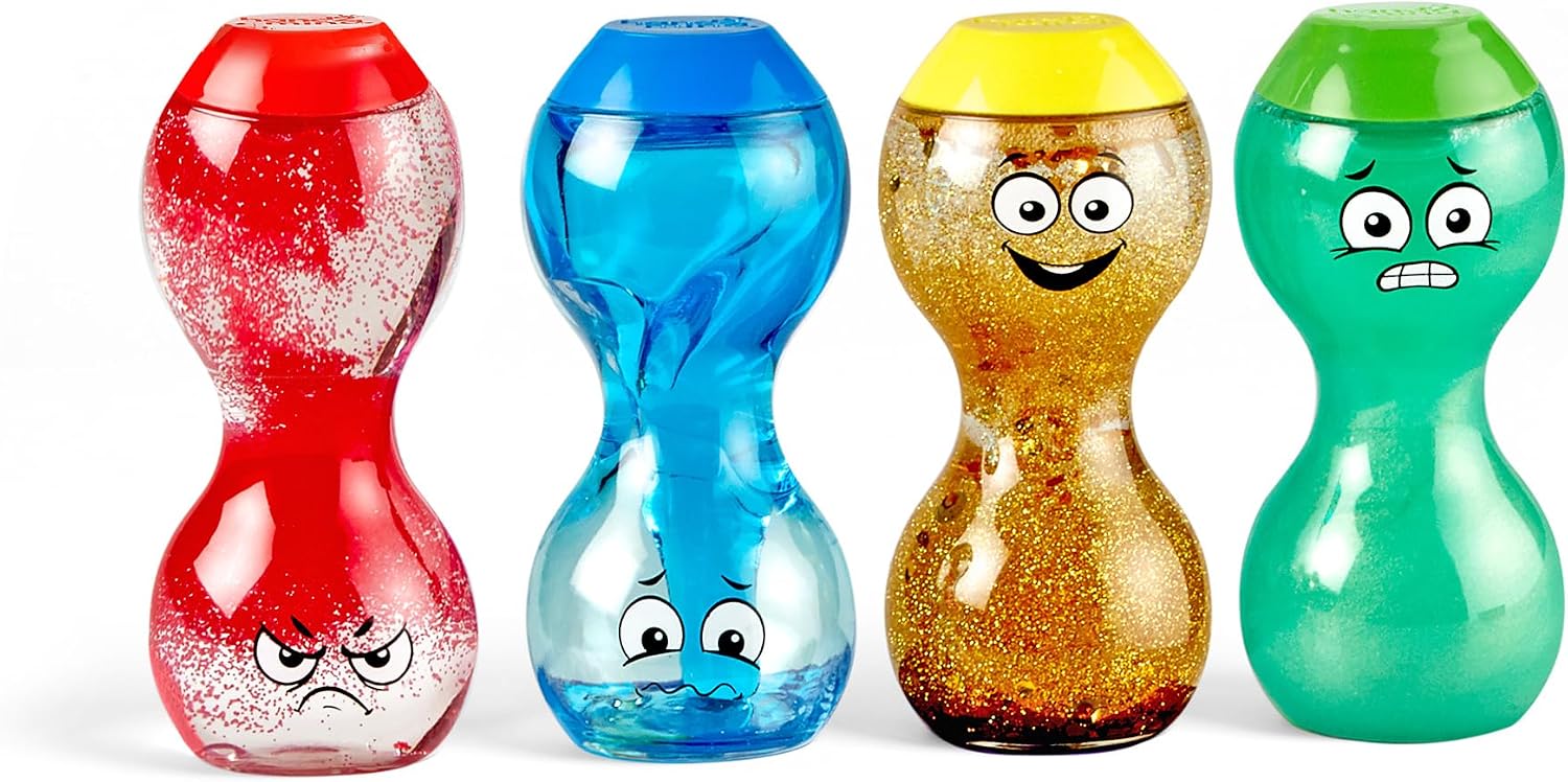 hand2mind Express Your Feelings Sensory Bottles-Primary Emotions