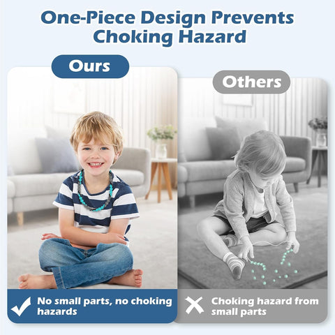 Chew Necklaces for Sensory Kids and Adults, Chewy Necklace Sensory Toys for Nail Biting, Silicone Necklace for Autism, ADHD, SPD, Fidget Oral Chew Toys for Boys and Girls Kids