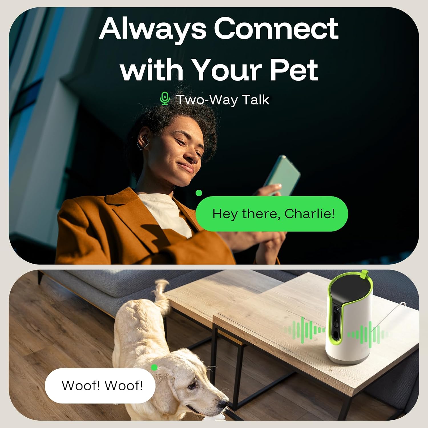 TKENPRO 5MP Ultra HD Pet Camera - Dog Camera with Treat Dispenser, Remote Treat Tossing via Phone App, 360° Auto Tracking & Motion Alerts, 5G&2.4G WiFi for Cats Indoor