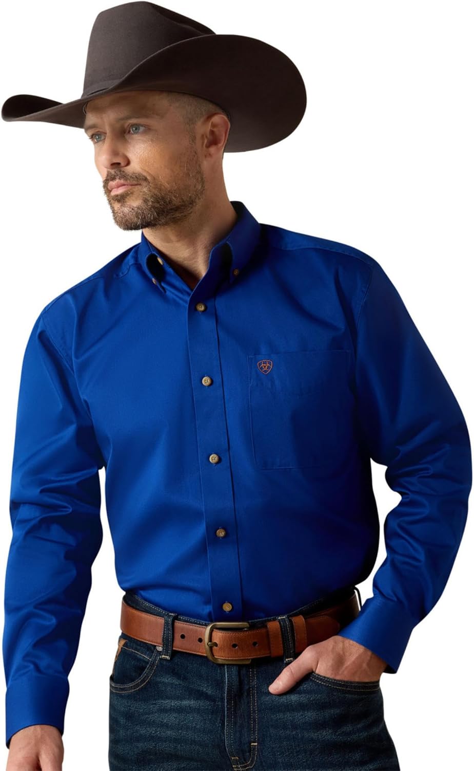 Ariat Men's Solid Twill Classic Fit Shirt