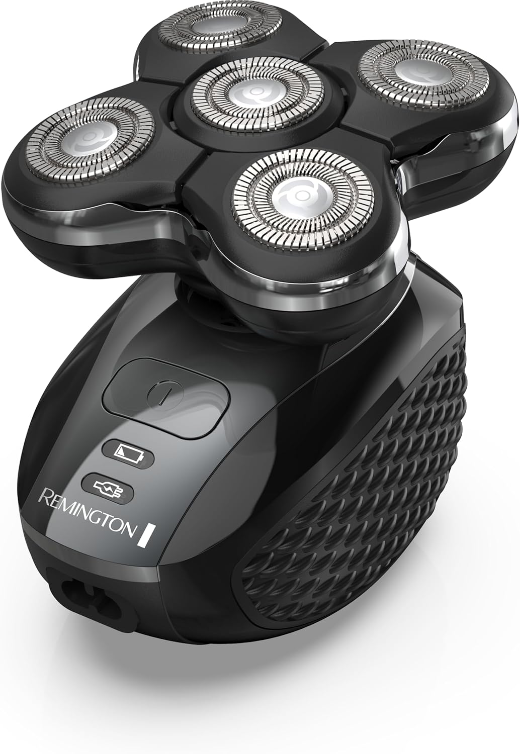 Remington Balder Pro XR7000 Head Shaver for Men, Rotary Wet & Dry Razor | 5 Dual Track Rotary Blades, Hair Capture Chamber, Lithium Rechargeable, Waterproof, Pop-Up Trimmer for Detailing