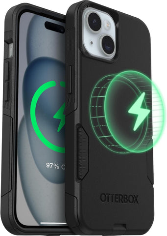 OtterBox iPhone 17e, 16e, 15, 14, 13 Commuter MagSafe Case - Black