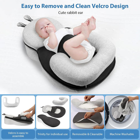 Baby Lounger, Dual-Function Removable Machine-Washable Pad