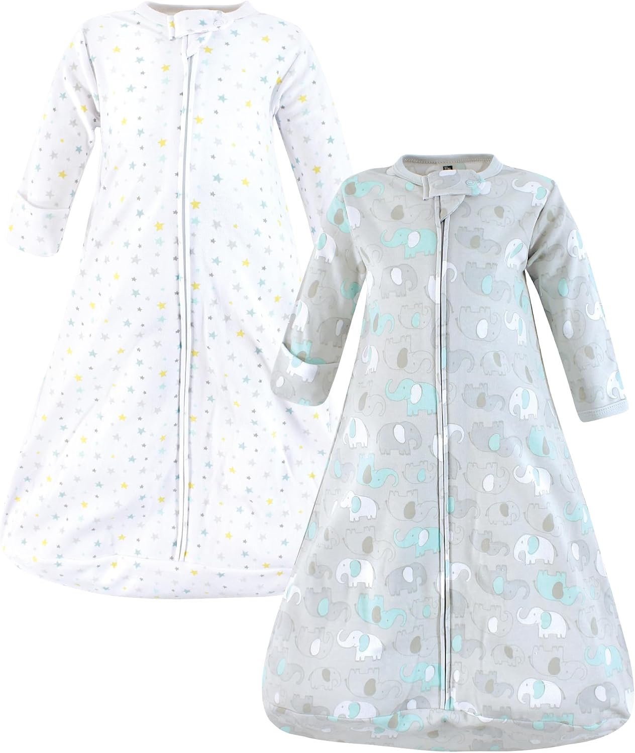 Hudson Baby Unisex Baby Cotton Long-Sleeve Wearable Sleeping Bag, Sack, Blanket