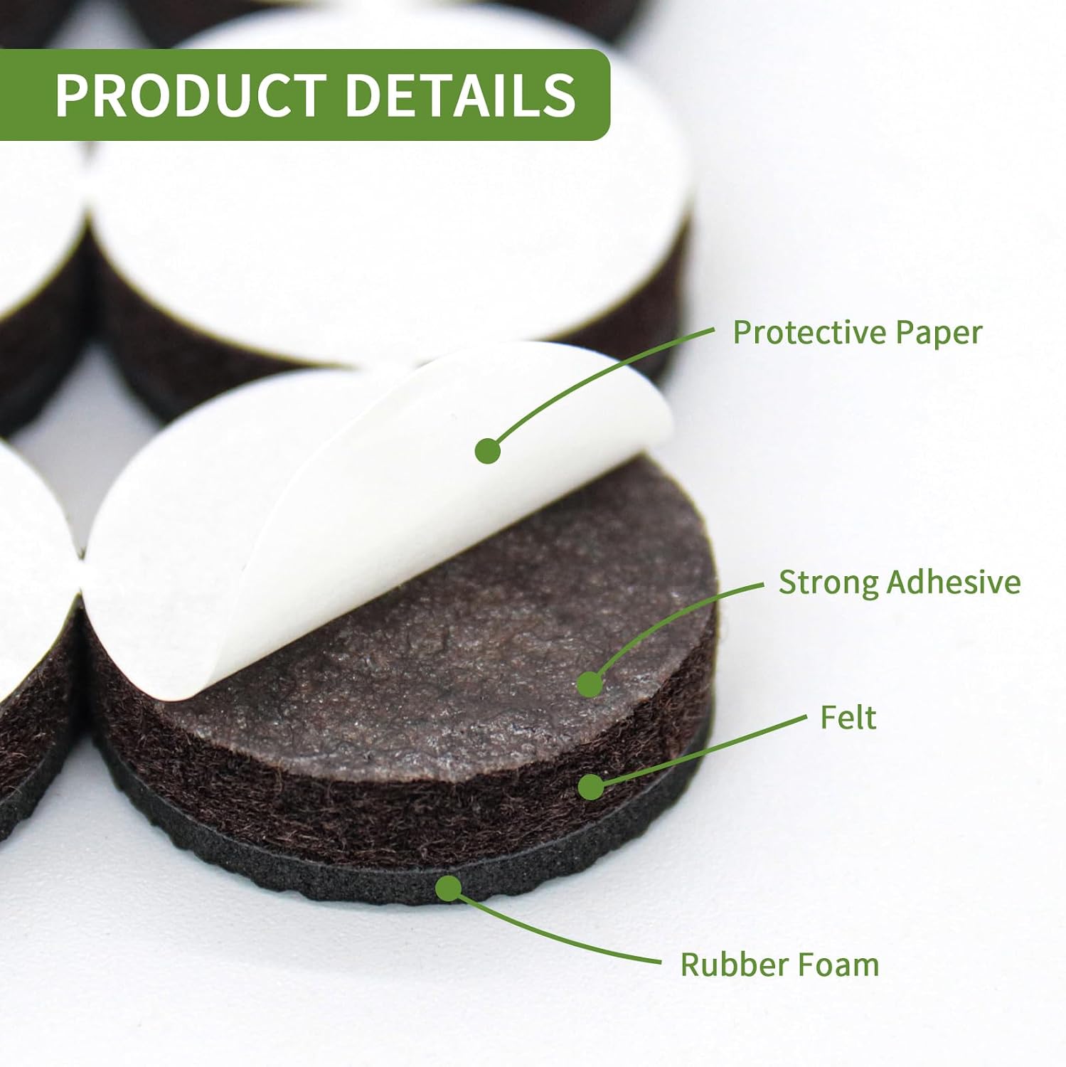 Non Slip Furniture Pads 36 PCS 1", Anti Slip Furniture Pads
