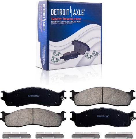 Detroit Axle - Front Brake Pads for 2003-2008 Dodge Ram 2500 3500