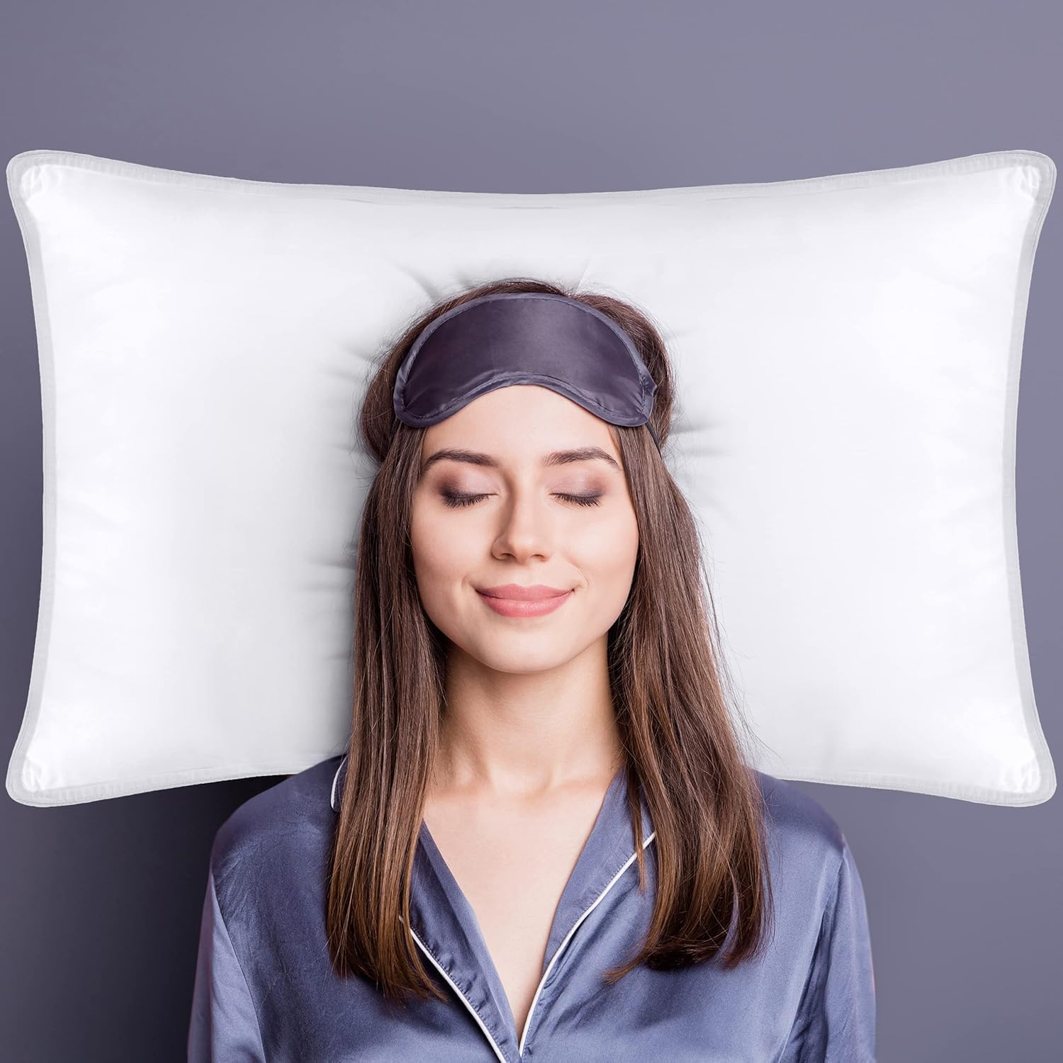 Utopia Bedding Bed Pillows for Sleeping (White), Queen Size Set of 4, Hotel Pillow, Cooling Pillows for Side, Back or Stomach Sleepers