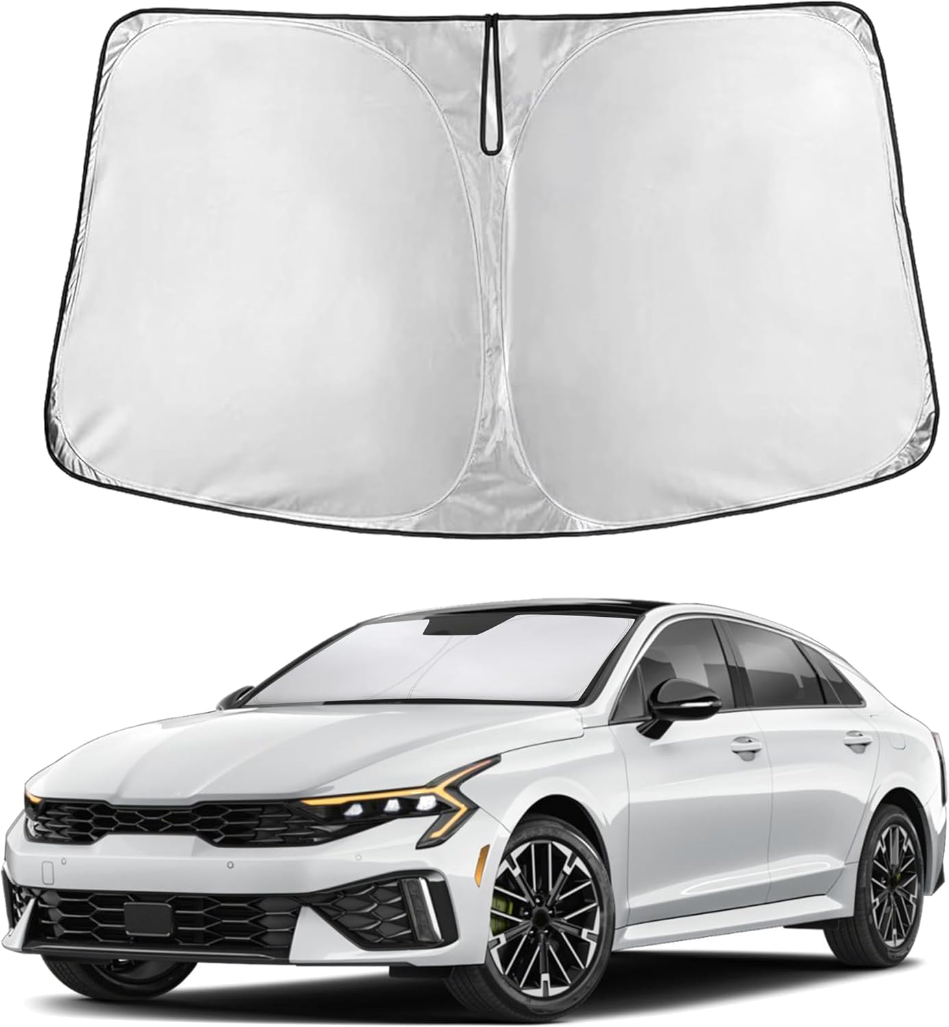 EcoNour Windshield Sunshade Compatible for Kia K5 2021-2024 2025 2026
