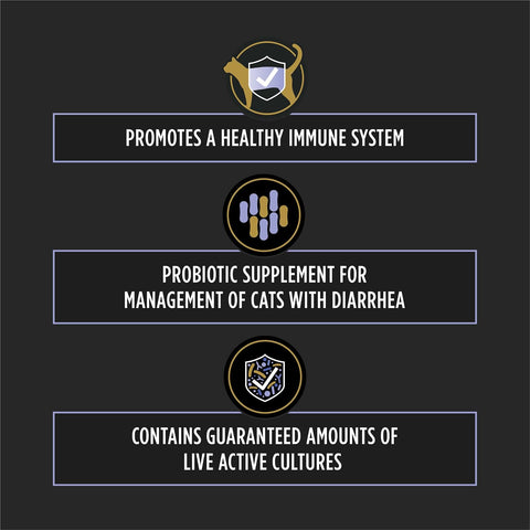 Pro Plan Veterinary Diets FortiFlora Daily Probiotic Powder Supplement for Cats with Digestive Support and Immune System