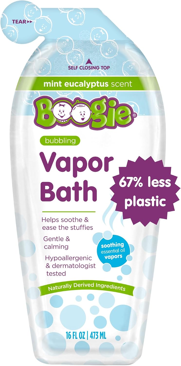 Boogie Kids Vapor Bubble Bath - Mint Eucalyptus - 16 oz