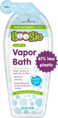 Boogie Kids Vapor Bubble Bath - Mint Eucalyptus - 16 oz