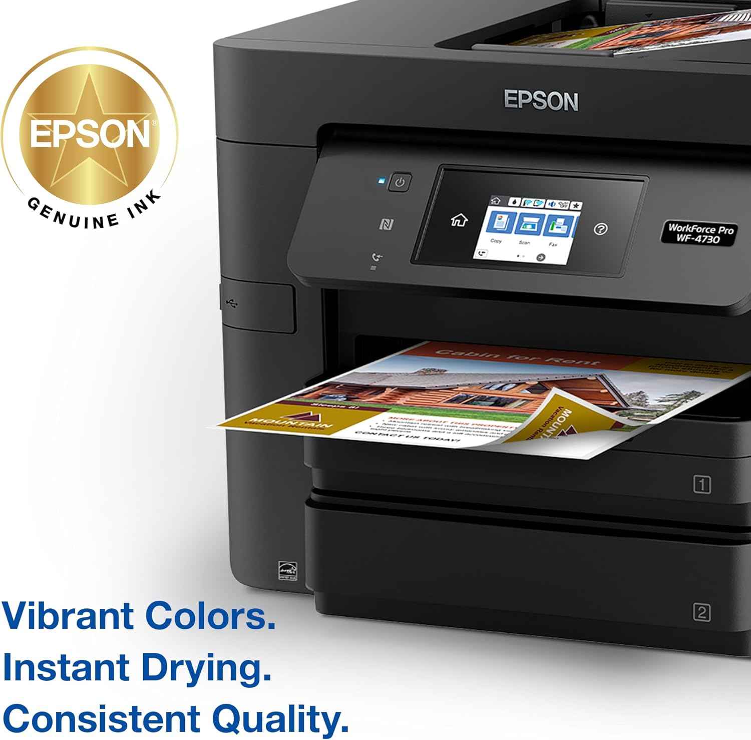 Epson 802 Genuine Standard Capacity Magenta Ink Cartridge T802320 | Works With WorkForce Pro WF-4720 WF-4730 WF-4734 WF-4740 Inkjet Printers