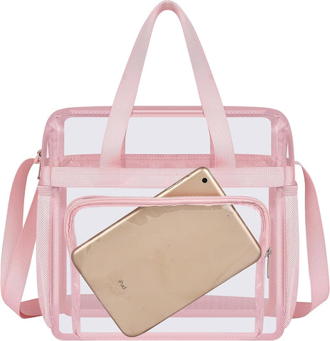 Oraben Clear Tote Bag Clear Bag Stadium Approved 12x6x12 Stadium Bag for Work, Sports Games,Gym