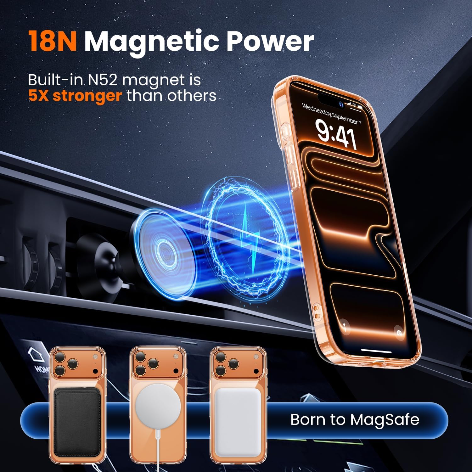 toushion 3 in 1 for iPhone 17 Pro Max Case Clear