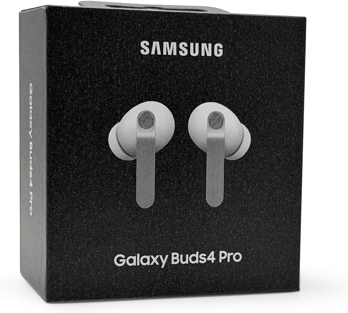 Samsung Galaxy Buds 4 Pro SM-R640 True Wireless Bluetooth Earbuds with Active Noise Cancellation (ANC), Black – International Version